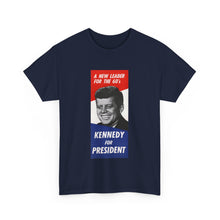 Load image into Gallery viewer, JFK 1960 Campaign Poster Unisex Heavy Cotton Tee