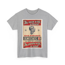 Load image into Gallery viewer, FDR "The Man with a Heart - The Party with a Soul" 1940 Campaign Poster T-Shirt