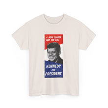 Load image into Gallery viewer, JFK 1960 Campaign Poster Unisex Heavy Cotton Tee