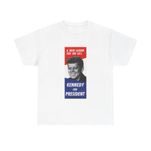 Load image into Gallery viewer, JFK 1960 Campaign Poster Unisex Heavy Cotton Tee