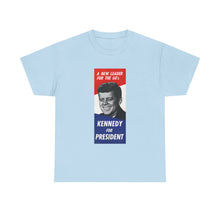 Load image into Gallery viewer, JFK 1960 Campaign Poster Unisex Heavy Cotton Tee