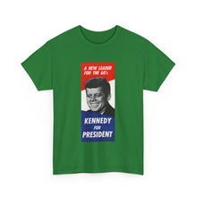 Load image into Gallery viewer, JFK 1960 Campaign Poster Unisex Heavy Cotton Tee