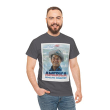 Load image into Gallery viewer, America: Reagan Country 1980 Campaign Poster Unisex Heavy Cotton T-Shirt
