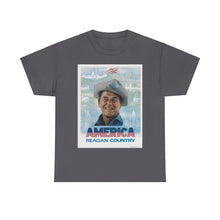 Load image into Gallery viewer, America: Reagan Country 1980 Campaign Poster Unisex Heavy Cotton T-Shirt