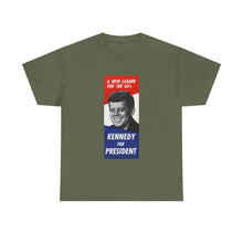 Load image into Gallery viewer, JFK 1960 Campaign Poster Unisex Heavy Cotton Tee