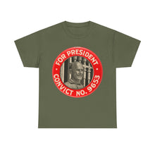 Load image into Gallery viewer, Eugene V. Debs "For President - Convict #9653" 1920 Unisex Heavy Cotton T-Shirt