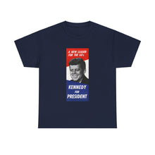 Load image into Gallery viewer, JFK 1960 Campaign Poster Unisex Heavy Cotton Tee