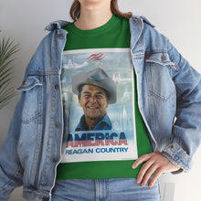 Load image into Gallery viewer, America: Reagan Country 1980 Campaign Poster Unisex Heavy Cotton T-Shirt