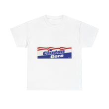 Load image into Gallery viewer, Bill Clinton and Al Gore 1992 Campaign Poster Unisex Heavy Cotton T-Shirt