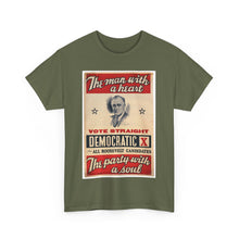 Load image into Gallery viewer, FDR "The Man with a Heart - The Party with a Soul" 1940 Campaign Poster T-Shirt