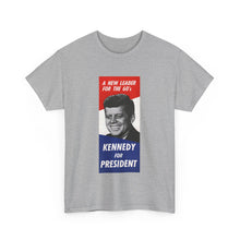 Load image into Gallery viewer, JFK 1960 Campaign Poster Unisex Heavy Cotton Tee