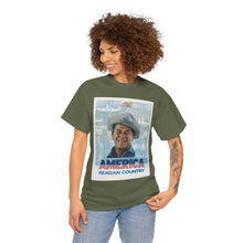Load image into Gallery viewer, America: Reagan Country 1980 Campaign Poster Unisex Heavy Cotton T-Shirt