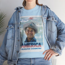 Load image into Gallery viewer, America: Reagan Country 1980 Campaign Poster Unisex Heavy Cotton T-Shirt