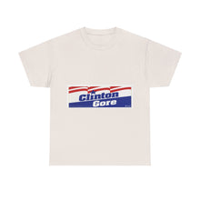 Load image into Gallery viewer, Bill Clinton and Al Gore 1992 Campaign Poster Unisex Heavy Cotton T-Shirt