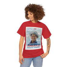 Load image into Gallery viewer, America: Reagan Country 1980 Campaign Poster Unisex Heavy Cotton T-Shirt