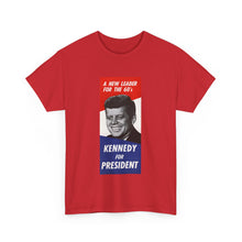 Load image into Gallery viewer, JFK 1960 Campaign Poster Unisex Heavy Cotton Tee