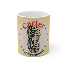 Load image into Gallery viewer, Carter for President 1976 Peanut Brigade Pin 11oz Mug