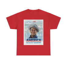 Load image into Gallery viewer, America: Reagan Country 1980 Campaign Poster Unisex Heavy Cotton T-Shirt