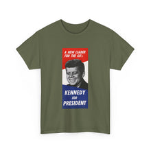 Load image into Gallery viewer, JFK 1960 Campaign Poster Unisex Heavy Cotton Tee
