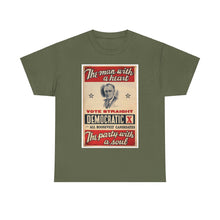 Load image into Gallery viewer, FDR "The Man with a Heart - The Party with a Soul" 1940 Campaign Poster T-Shirt