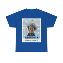 Load image into Gallery viewer, America: Reagan Country 1980 Campaign Poster Unisex Heavy Cotton T-Shirt