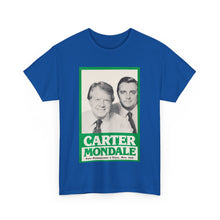 Load image into Gallery viewer, Carter/Mondale 1976 Unofficial Campaign Poster Unisex Heavy Cotton T-Shirt