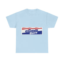 Load image into Gallery viewer, Bill Clinton and Al Gore 1992 Campaign Poster Unisex Heavy Cotton T-Shirt
