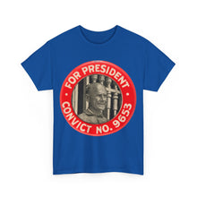 Load image into Gallery viewer, Eugene V. Debs "For President - Convict #9653" 1920 Unisex Heavy Cotton T-Shirt