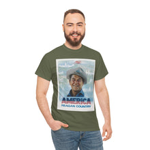 Load image into Gallery viewer, America: Reagan Country 1980 Campaign Poster Unisex Heavy Cotton T-Shirt