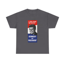Load image into Gallery viewer, JFK 1960 Campaign Poster Unisex Heavy Cotton Tee