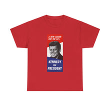 Load image into Gallery viewer, JFK 1960 Campaign Poster Unisex Heavy Cotton Tee
