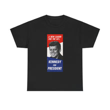 Load image into Gallery viewer, JFK 1960 Campaign Poster Unisex Heavy Cotton Tee