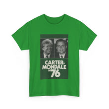Load image into Gallery viewer, Carter/Mondale in 76 Campaign Poster Unisex Heavy Cotton T-Shirt