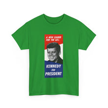 Load image into Gallery viewer, JFK 1960 Campaign Poster Unisex Heavy Cotton Tee