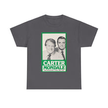 Load image into Gallery viewer, Carter/Mondale 1976 Unofficial Campaign Poster Unisex Heavy Cotton T-Shirt