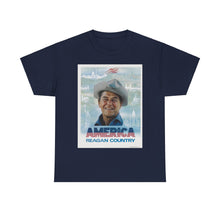 Load image into Gallery viewer, America: Reagan Country 1980 Campaign Poster Unisex Heavy Cotton T-Shirt
