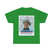 Load image into Gallery viewer, America: Reagan Country 1980 Campaign Poster Unisex Heavy Cotton T-Shirt
