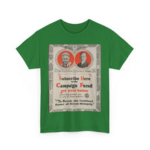 Load image into Gallery viewer, Robert M. La Follette 1924 Campaign Fundraising Poster Unisex Heavy Cotton T-Shirt