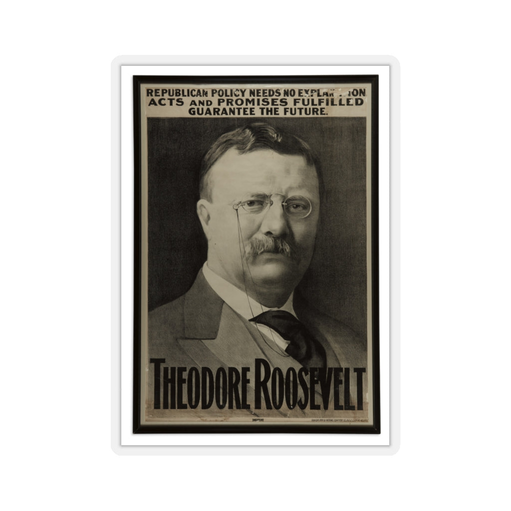 Theodore Roosevelt 1904 Campaign Poster Sticker