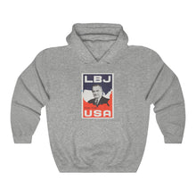 Load image into Gallery viewer, "LBJ for the USA" 1964 Campaign Poster Hoodie