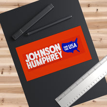 Load image into Gallery viewer, LBJ/Humphrey for the USA 1964 Bumper Sticker