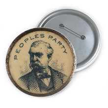 Load image into Gallery viewer, James B. Weaver 1892 People's Party Pin (Reprinted from a Photograph)