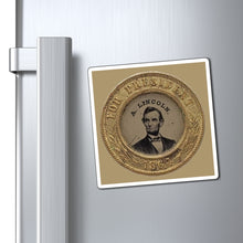 Load image into Gallery viewer, Abraham Lincoln 1864 Campaign Pin Magnet
