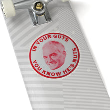 Load image into Gallery viewer, "In Your Guts, You Know He's Nuts" 1964 Anti-Goldwater Sticker