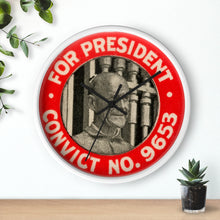 Load image into Gallery viewer, Eugene V. Debs "For President - Convict #9653" 1920 Wall Clock