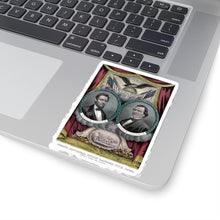 Load image into Gallery viewer, Abraham Lincoln and Andrew Johnson 1864 Campaign Banner Sticker