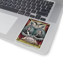 Load image into Gallery viewer, Abraham Lincoln and Andrew Johnson 1864 Campaign Banner Sticker