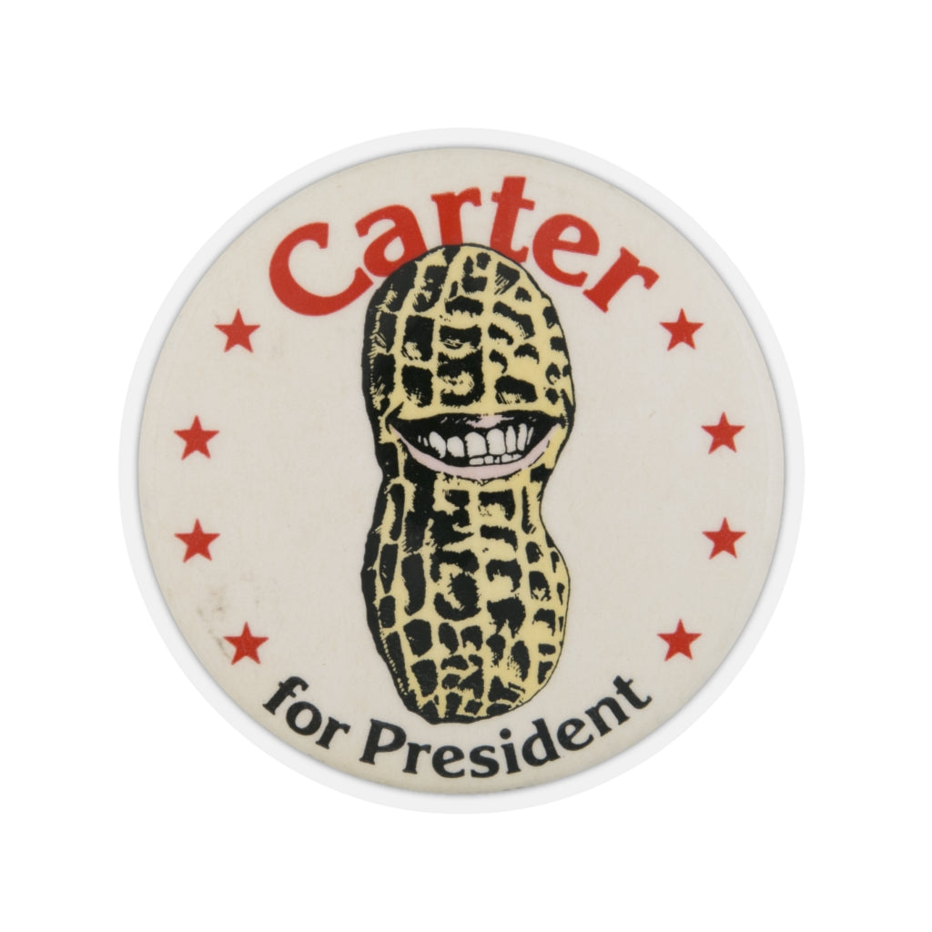 Carter for President 1976 Peanut Brigade Pin Sticker
