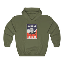 Load image into Gallery viewer, "LBJ for the USA" 1964 Campaign Poster Hoodie