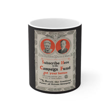 Load image into Gallery viewer, Robert M. La Follette 1924 Campaign Fundraising Poster 11oz Mug
